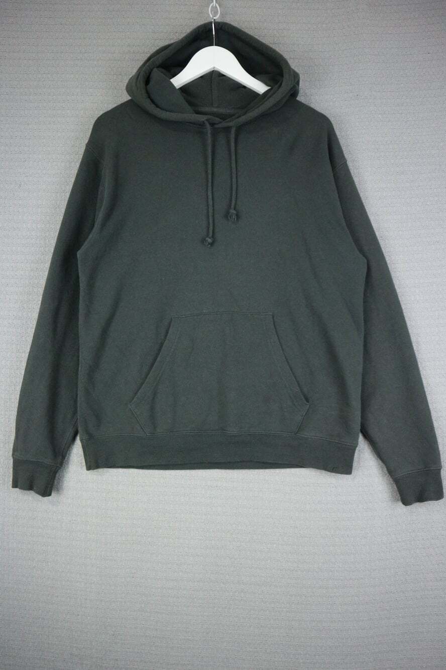 Beams Plus Japanese Brand Dark Green Pullover Hoodie Medium Olive French Terry